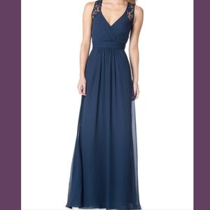 Bari Jay navy and lace dress s 14